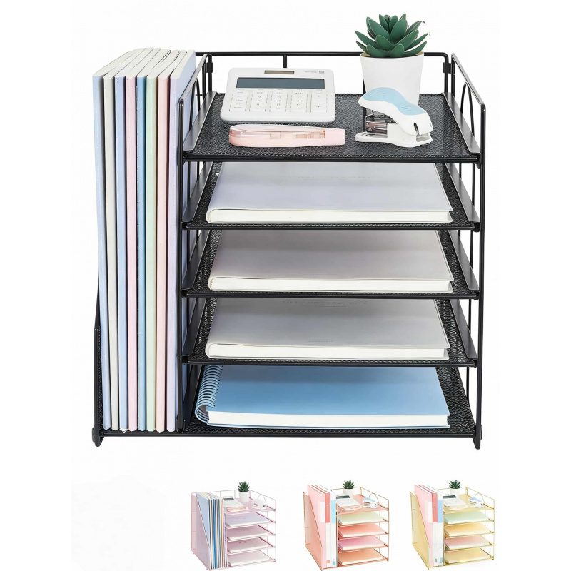 Letter Tray Desk - 5단 다층 파일랙 사무실 데스크탑 문서