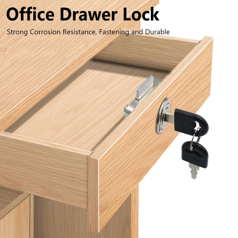 Home Office Desk With Drawers - 아연 합금 서랍 잠금장치 방범용 가정