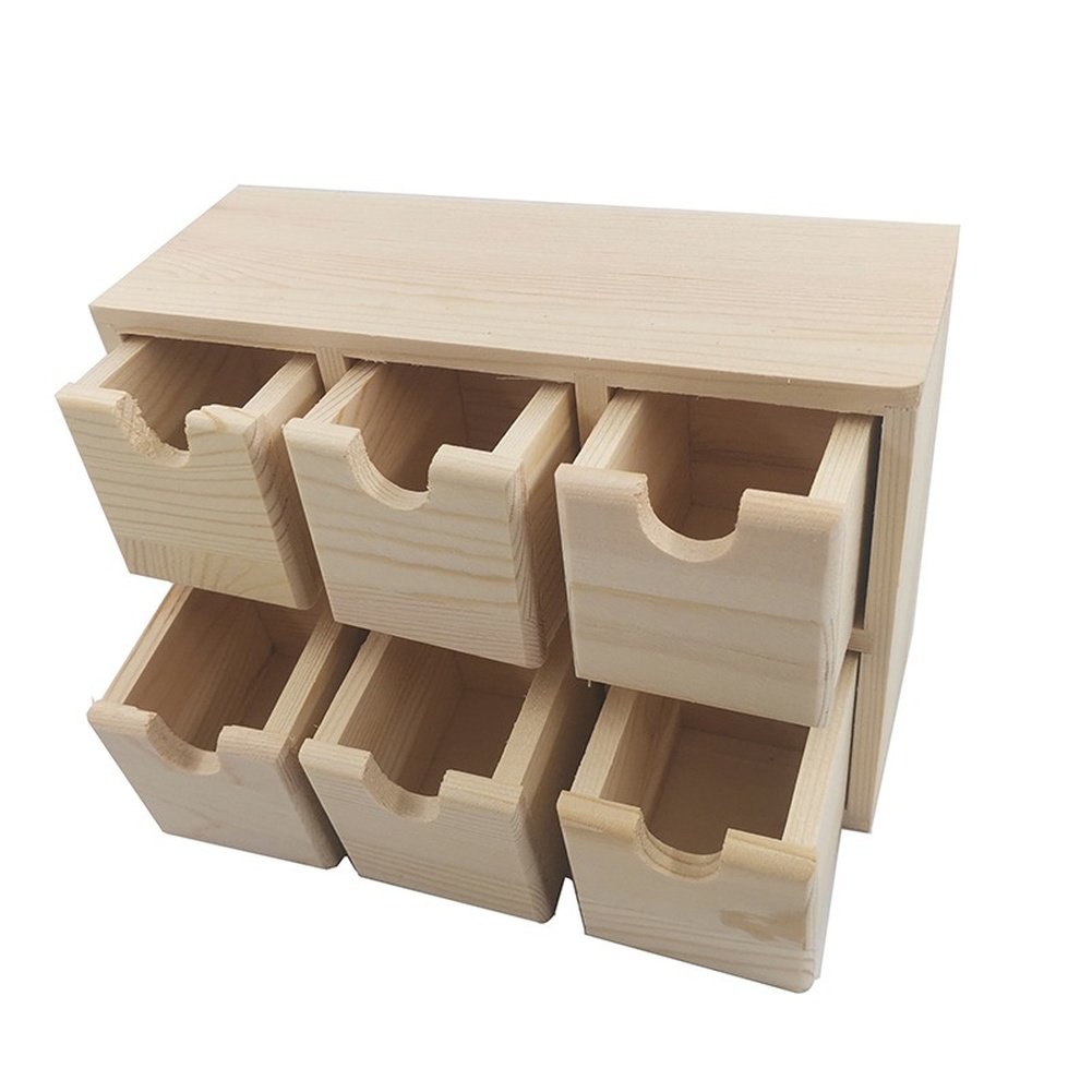 Home Office Desk With Drawers - 책상용 소형 액세서리 정리함으로 설계된 6개의