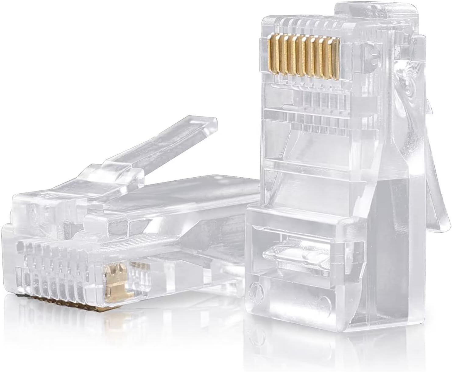 Home Office Contact - Cat5e 비차폐형 RJ45 크리스탈 헤드 금도금