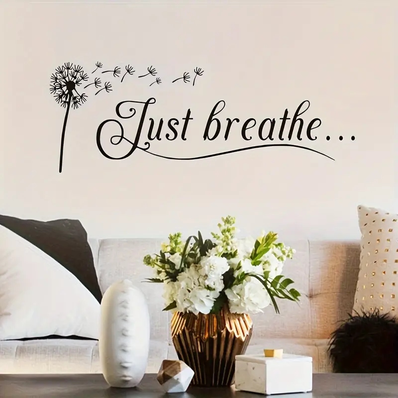 Home Office Backdrop - 1pc 예술적 글꼴 PVC 벽 데칼,
