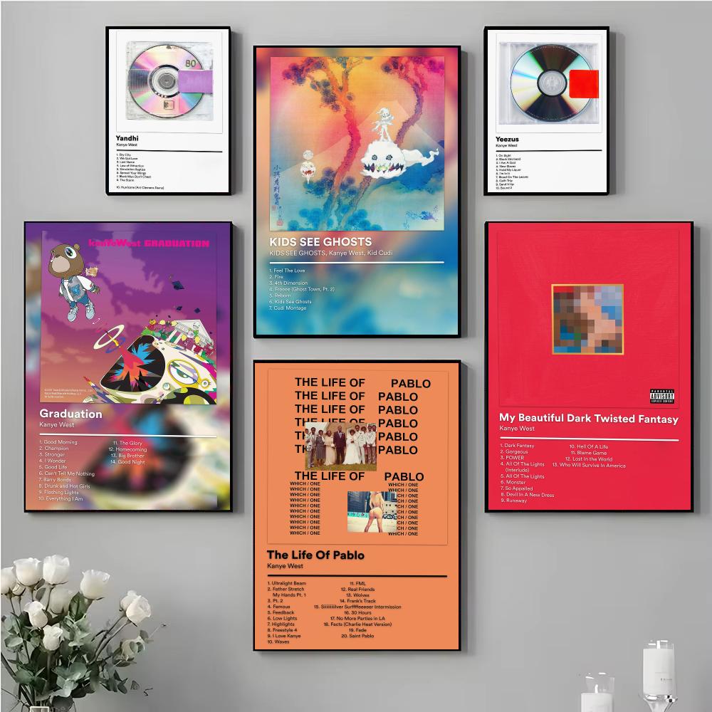 Home Office Icon - 힙합 아이콘 K-카니 예 웨스트 포스터