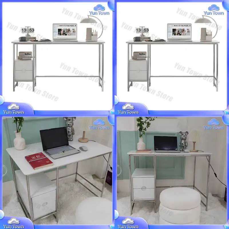 Home Office Of Ikea - 심플한 크림색 컴퓨터 책상, 홈 오피스,