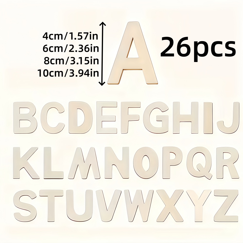 26개 디자인 가능한 나무 글자, 미완성 나무 글자,  - Letter Tray Desk 리뷰 및 가격
