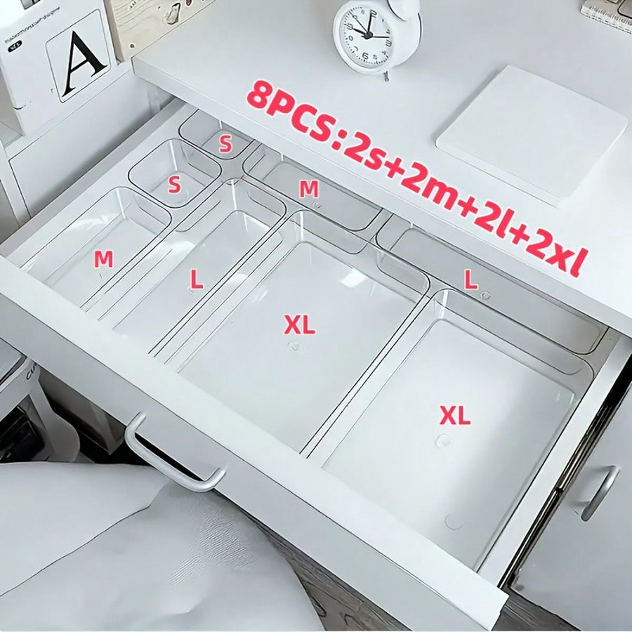 8개의 투명 아크릴 화장품 정리함(서랍, 칸막이, 수납 - Home Office Desk With Drawers 리뷰 및 가격