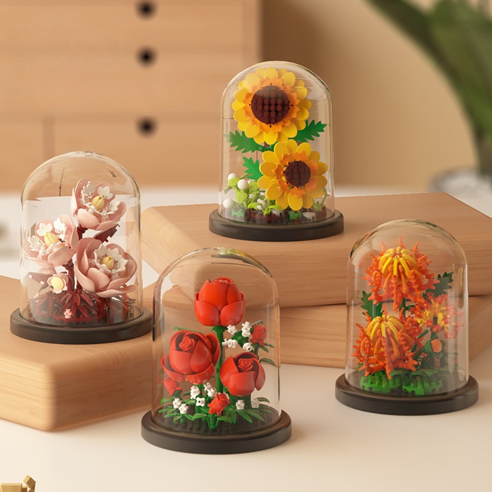 MOC 이터널 부케 로즈 빌딩 블록 꽃 조립 3D 세트 - Home Office Pay 리뷰 및 가격