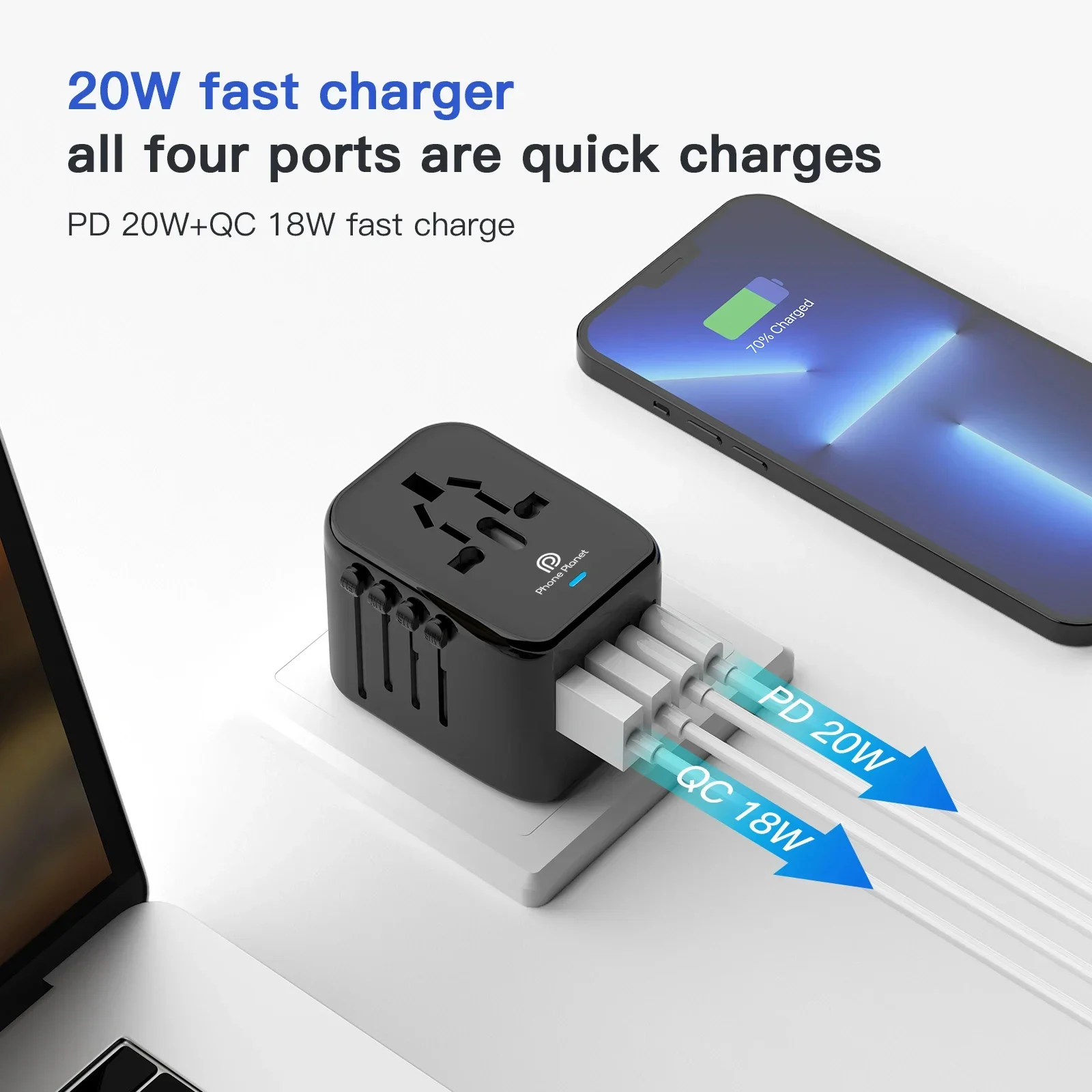 45W 스마트 과부하 보호 여행용 충전기 4포트 사무실 - Home Office Vivo 리뷰 및 가격
