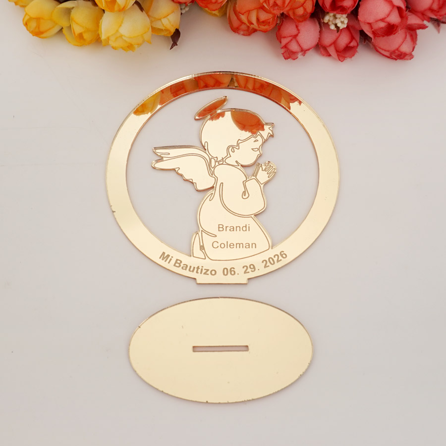맞춤형 사랑스러운 작은 천사 디자인 이름 및 날짜, 1 - Letter Tray Desk 리뷰 및 가격