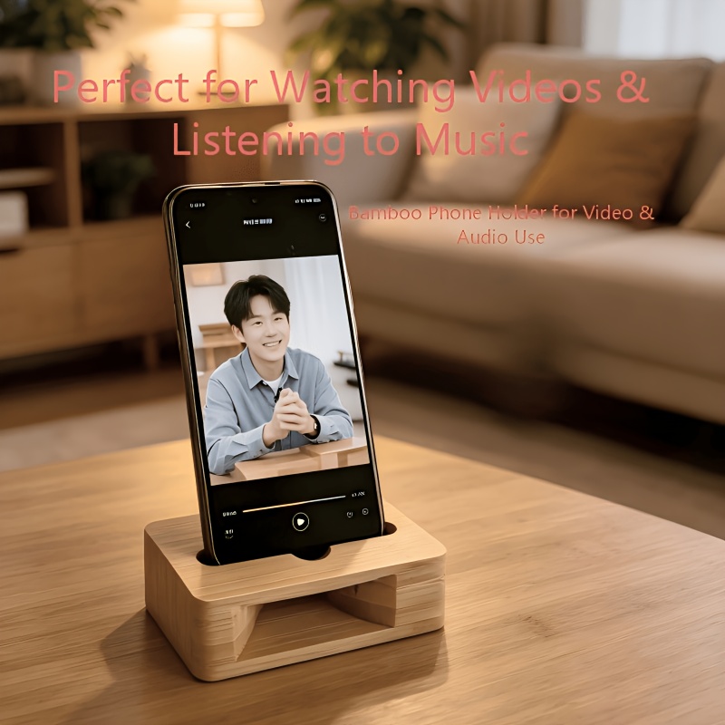 대나무 소음 증폭 폰 거치대, 가정 사무실 및 카페 테 - Home Office Contact 리뷰 및 가격