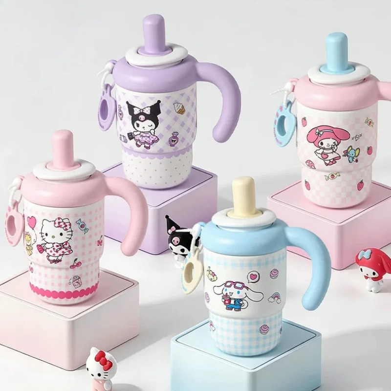 X&W 산리오 500ml 학생용 보온병 만화 헬로키티  - Home Office Hours 리뷰 및 가격