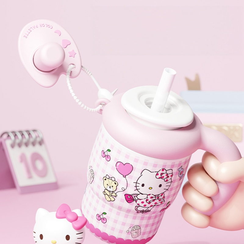 X&W 산리오 500ml 학생용 보온병 만화 헬로키티  - Home Office Hours 리뷰 및 가격