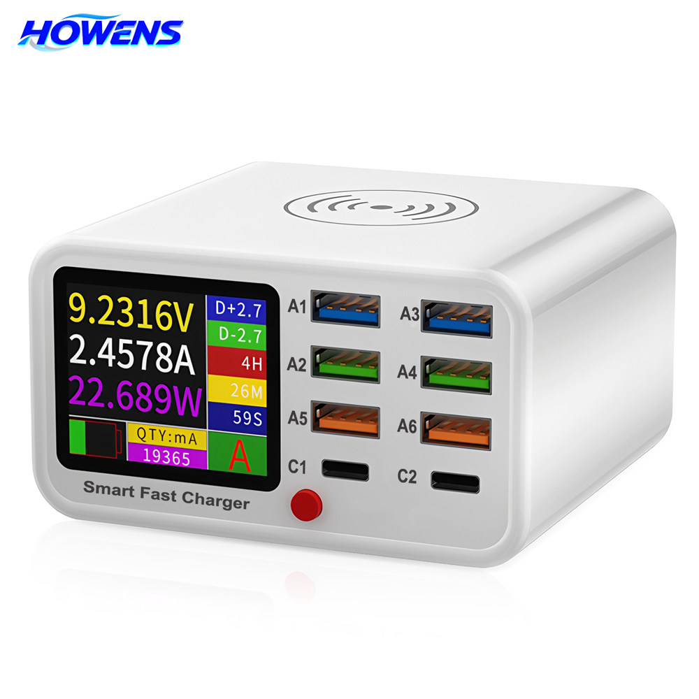 HOWENS 다기능 충전기 디지털 디스플레이 PD QC - Home Office Vivo 리뷰 및 가격