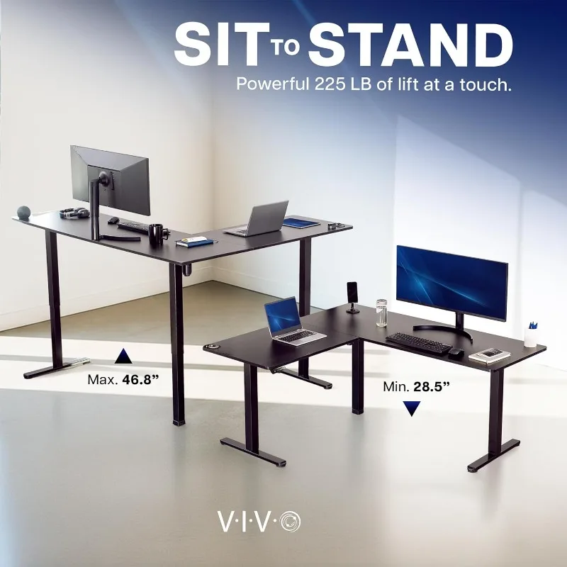 VIVO 코너 스탠딩 데스크 양면 L자형 워크스테이션  - Home Office Vivo 리뷰 및 가격