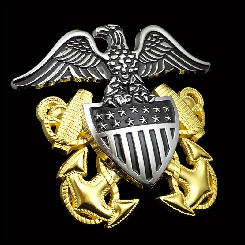 미국 해군 장교 모자 배지 독수리 및 앵커 엠블럼 가죽 - Home Office Logo 리뷰 및 가격